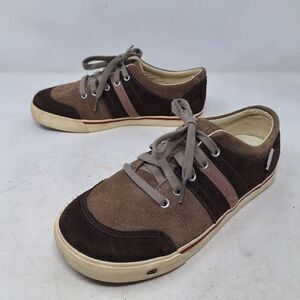 Keen Brown Tan Suede Lace Up Low Top Sneakers Walking Hiking Comfort Shoes Sz 6